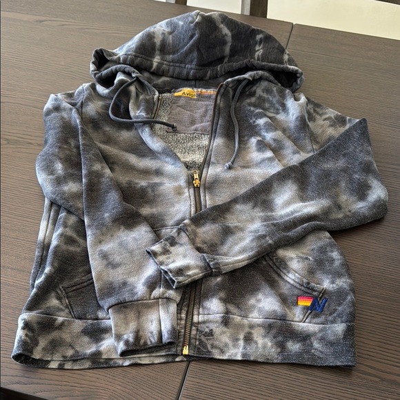 Aviator Nation Gray Tie-Dye Hoodie - Small - Picture 4 of 4